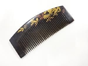 アンティーク　本鼈甲蒔絵櫛